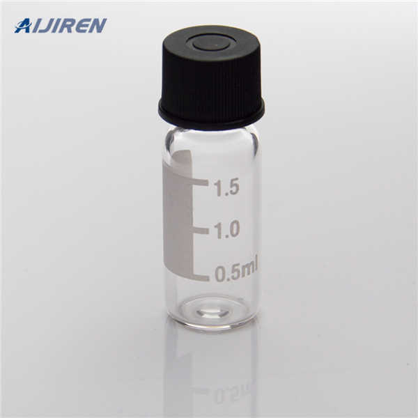12x32mm test HPLC glass vials silicone slit septa